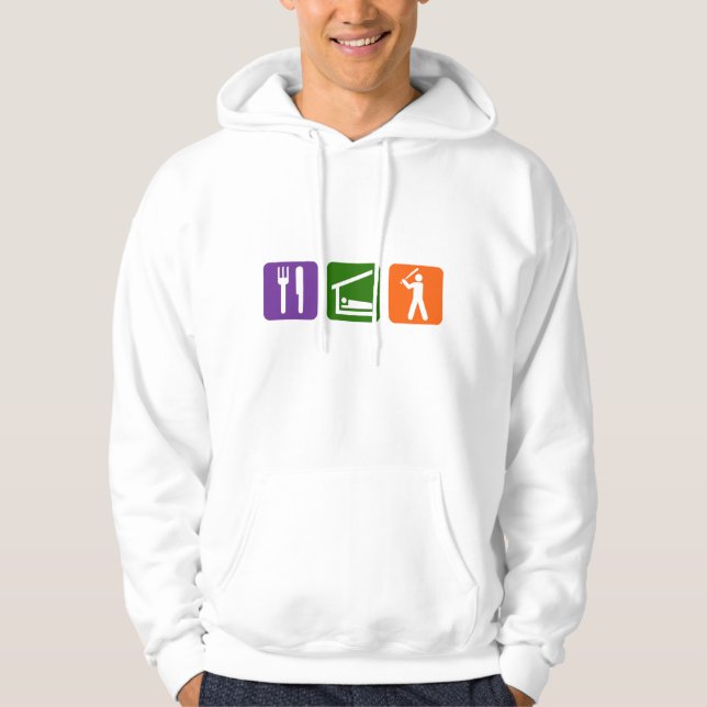 Moletom Com Capuz Beisebol Do Sono (Frente)