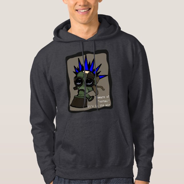 Moletom Com Capuz Beware do Normal (Frente)