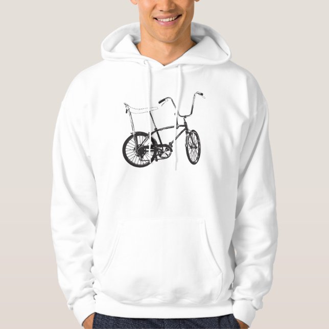 Moletom Com Capuz Bicicleta original da velha escola (Frente)