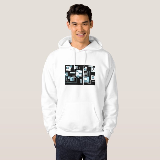 Moletom Com Capuz Blocos de obsessão Hoodie (Frente Completa)