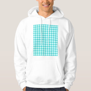 Moletom Com Capuz Blue Combination Diamond Patterno de Shirley Taylo