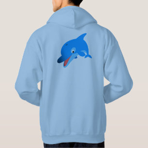 Moletom Com Capuz Bonita Cartoon Dolphin Hoodie