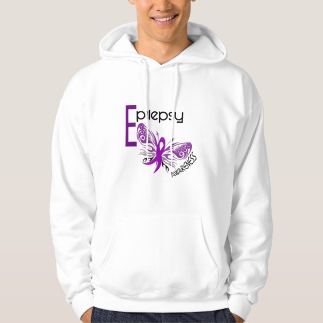 Moletom Com Capuz BORBOLETA 3 da epilepsia (Frente)