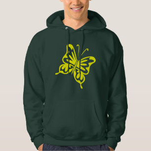 Moletom Com Capuz Borboleta retro - amarelo