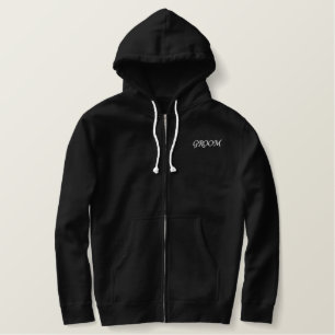 Moletom Com Capuz Bordado Horário de Hoodie Masculina