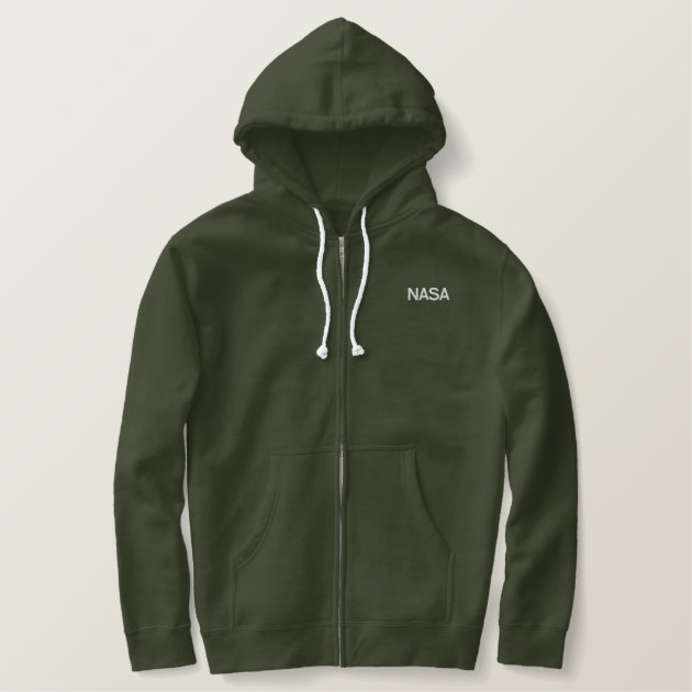 nasa fleece moletom com capuz