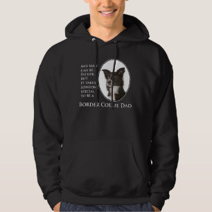 Moletom Com Capuz Border Collie Pai Hoodie