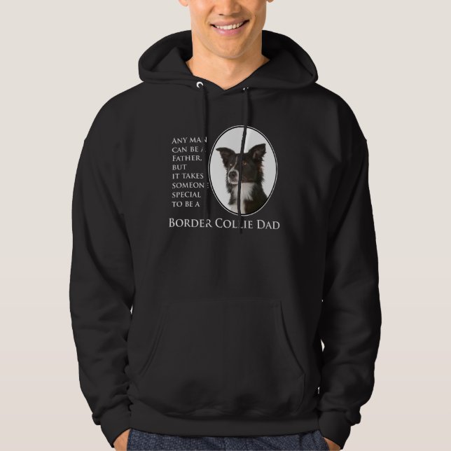 Moletom Com Capuz Border Collie Pai Hoodie (Frente)