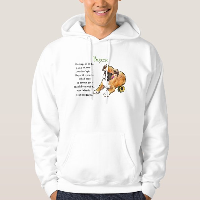 Moletom Com Capuz Boxer Dog Gifs Hoodie (Frente)