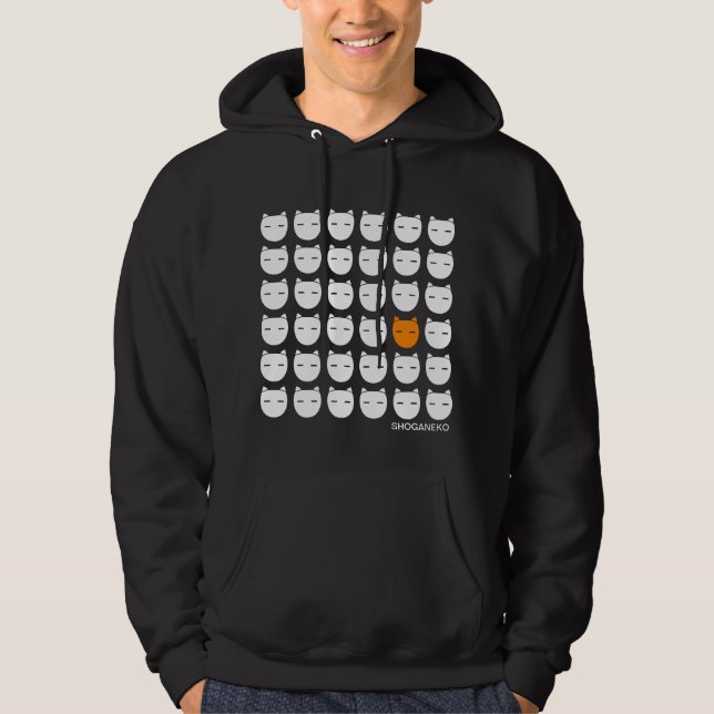 Moletom Com Capuz Branco e gatos do gengibre (Frente)