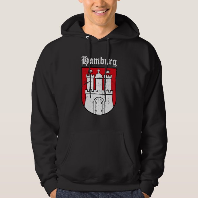 Moletom Com Capuz Brasão de Hamburgo (Frente)