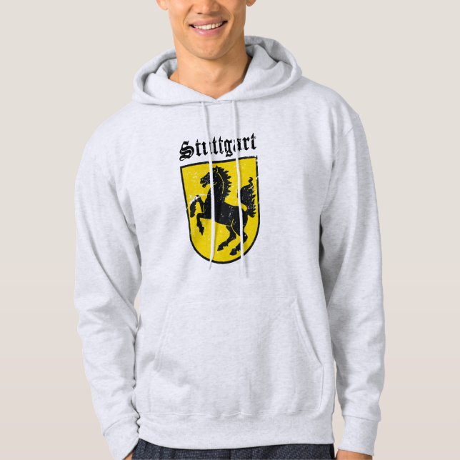Moletom Com Capuz Brasão de Stuttgart (Frente)