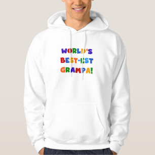 Moletom Com Capuz "Bright Colors World's Best Grampa Gifts"