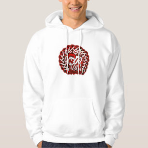 Moletom Com Capuz Búfalo/bisonte celtas, vermelho