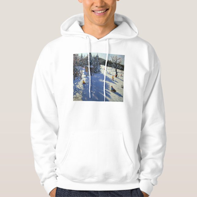 Moletom Com Capuz Cabana Morzine da montanha (Frente)