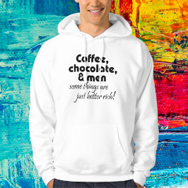 Moletom Com Capuz Café, chocolate e presentes de novidade com capuz 