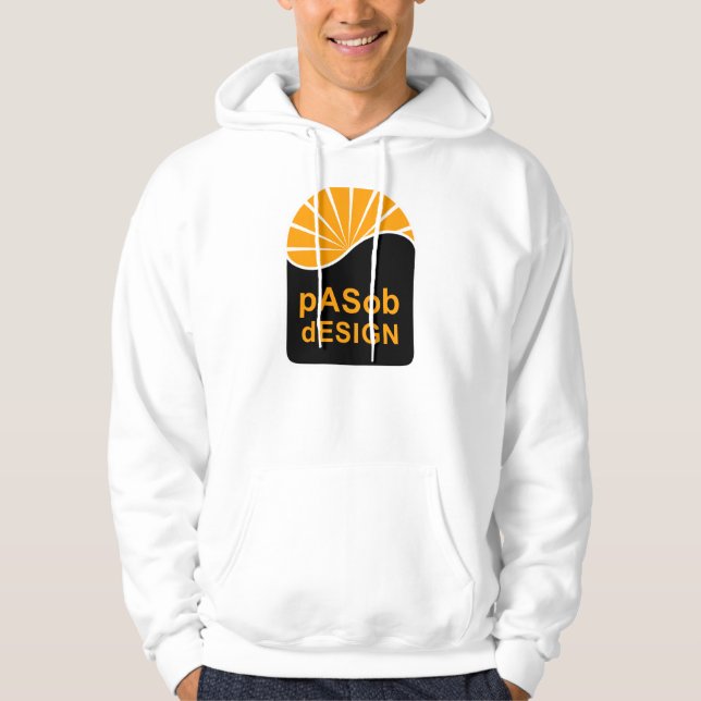 Moletom Com Capuz Camisola Básica com Capuz, Branca (Frente)