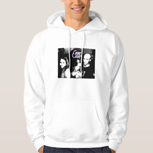 Moletom Com Capuz Camisola branca (Frente)