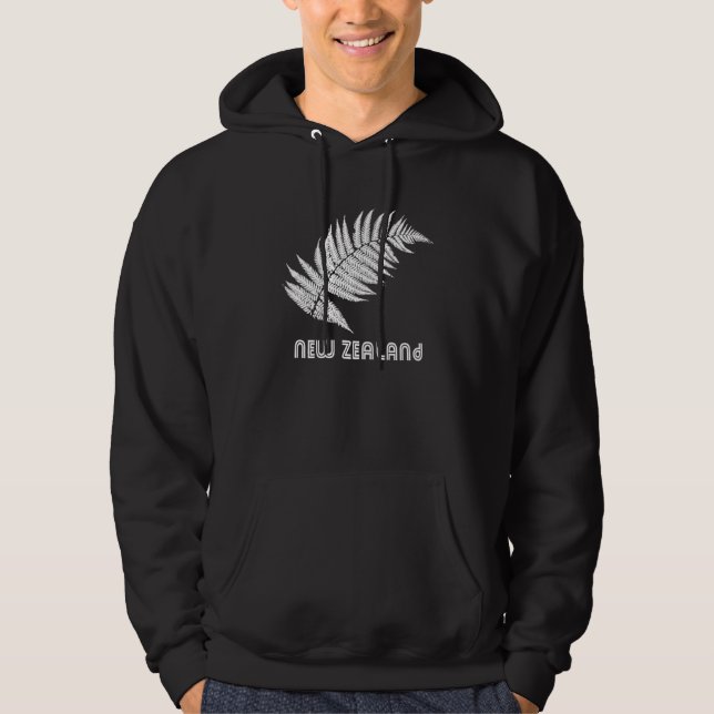 Moletom Com Capuz Camisola com Capuz da Samambaia Prateada da Nova Z (Frente)