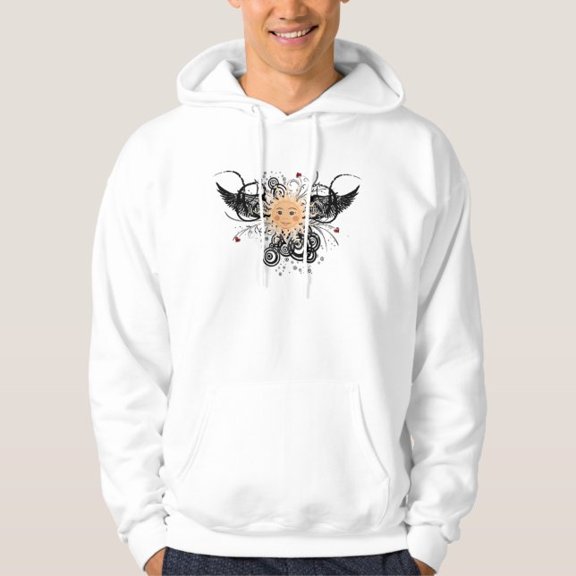 Moletom Com Capuz Camisola confundida do sol (Frente)