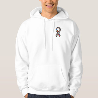 Moletom Com Capuz Camisola de Awarness do autismo