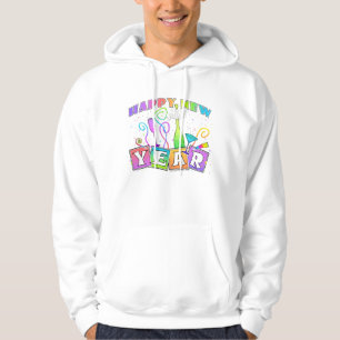 Moletom Com Capuz Camisola de cobertura - FELIZ ANO NOVO