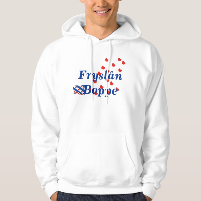 Moletom Com Capuz Camisola do Hoodie de Fryslân Boppe Friesland (Frente)