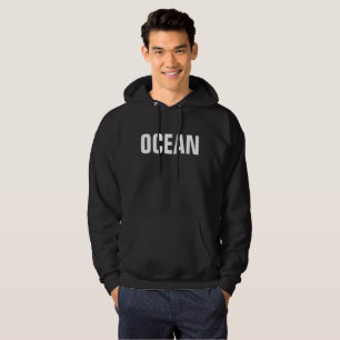 Moletom Com Capuz Camisola do "oceano" dos homens
