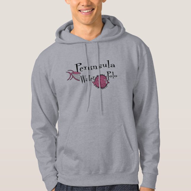Moletom Com Capuz Camisola do pólo aquático da península - design 2 (Frente)