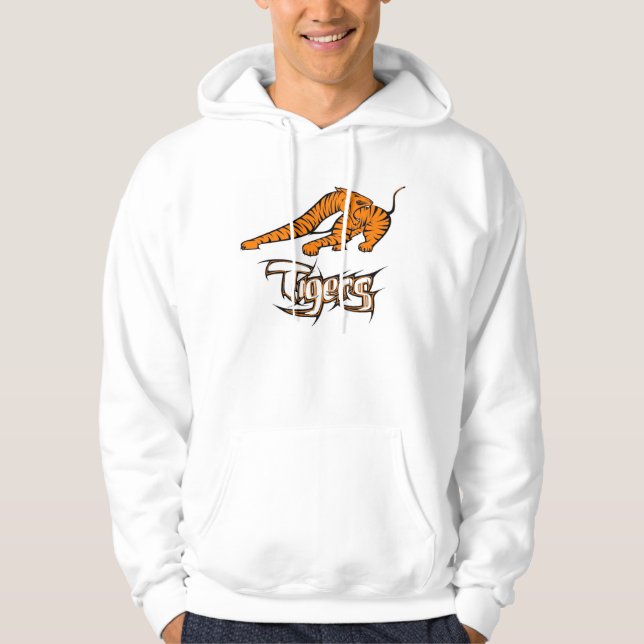 Moletom Com Capuz Camisola dos tigres de Huron (Frente)