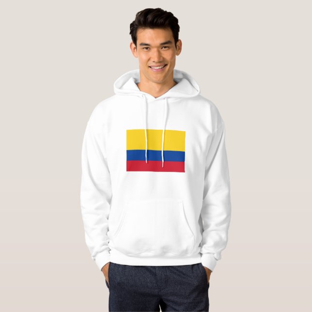 Moletom Com Capuz camisola encapuçado básica dos homens colombianos (Frente Completa)