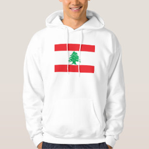 Moletom Com Capuz Camisola encapuçado com a bandeira de Líbano