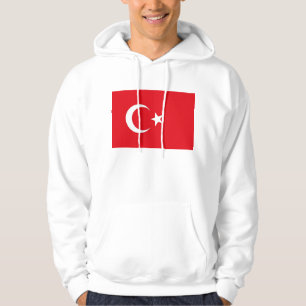 Moletom Com Capuz Camisola encapuçado com a bandeira de Turquia