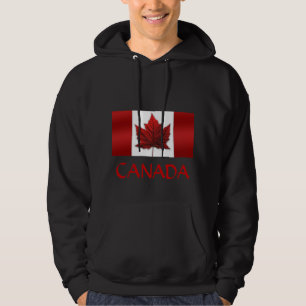 Moletom Com Capuz Camisola encapuçado da bandeira de Canadá do