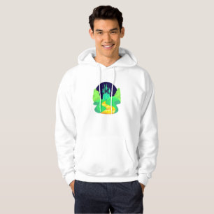 Moletom Com Capuz camisola encapuçado do hoodie dos homens amarelos