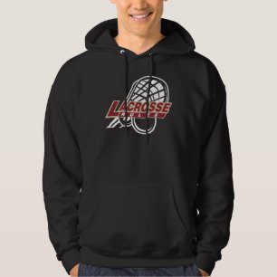 Moletom Com Capuz Camisola encapuçado preta do Lacrosse