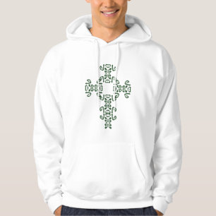 Moletom Com Capuz Camisola irlandesa verde do Hoodie da cruz celta