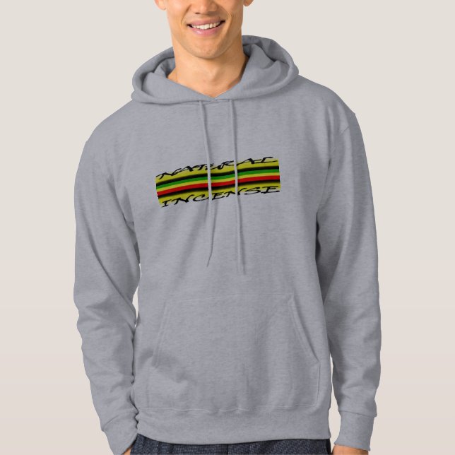 Moletom Com Capuz Camisola natural da banda da reggae do incenso (Frente)