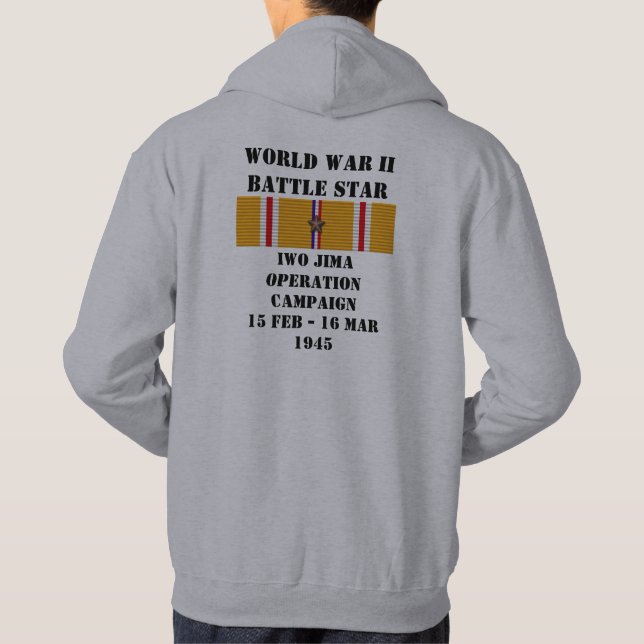 Moletom Com Capuz Campanha de Operação Iwo Jima (Verso)