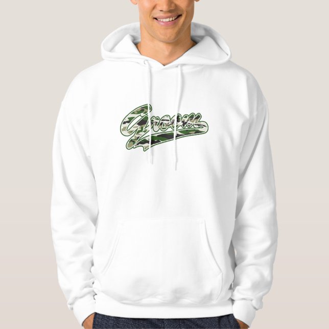 Moletom Com Capuz Camuflagem de Grupos Militares (Frente)