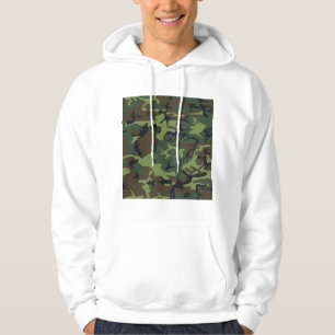 Moletom Com Capuz Camuflagem Florestal
