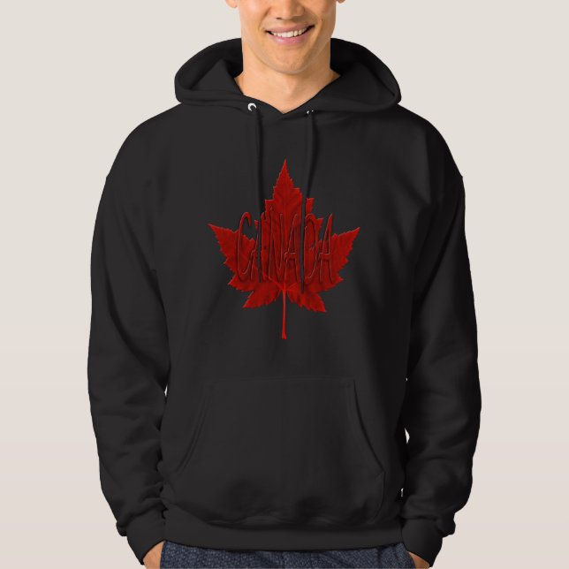 Moletom Com Capuz Canada Mapeando Leaf Hoodie Canadá (Frente)