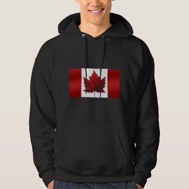 Moletom Com Capuz Canada Moletom Canada Bandeira Capuz Sweatshirt (Frente)