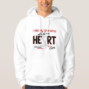 Moletom Com Capuz Câncer pulmonar mim senhorita Meu Avó