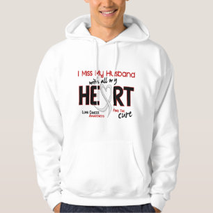 Moletom Com Capuz Câncer pulmonar mim senhorita Meu Marido