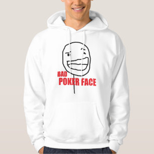 Moletom Com Capuz Cara de póquer má