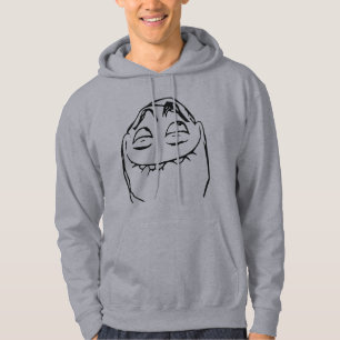 Moletom Com Capuz Cara de riso Meme cómico da raiva de PFFTCH