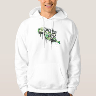 Moletom Com Capuz Caráter verde dos grafites da lanterna