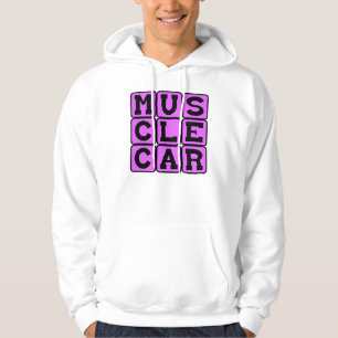 Moletom Com Capuz Carro Musculoso, Revendo o Motor
