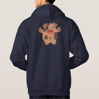 Moletom Com Capuz Cartoon Bonito Hoodie Porco